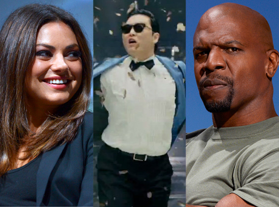 Mila Kunis, Psy, Terry Crews, Stars Earn Stripes Mila Kunis, Psy, Terry Crews, Stars Earn Stripes